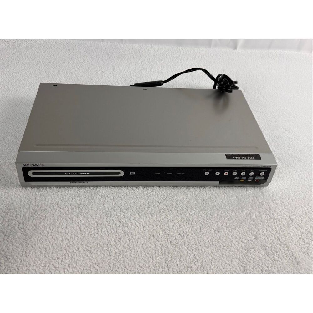 Magnavox MWR-10D6 DVD Recorder Player DVD-RW Progressive Scan DVD-R